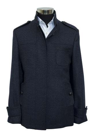 Pilot Fly Front Cropped Coat