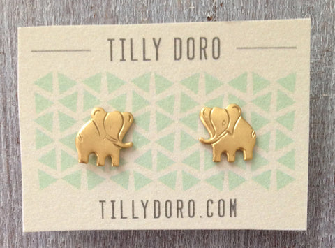 Elephant Stud Earrings